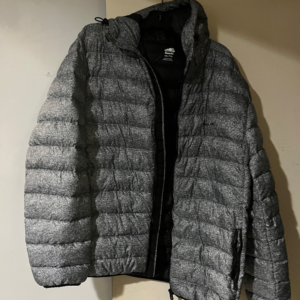 Roots Men's Gray Packable Puffer Jacket